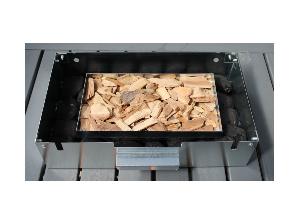 Domácí nerezová udírna HMLX 7002 s prosklenými dvířky